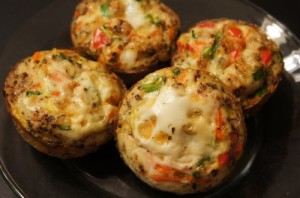 Clean eating egg quiche muffins